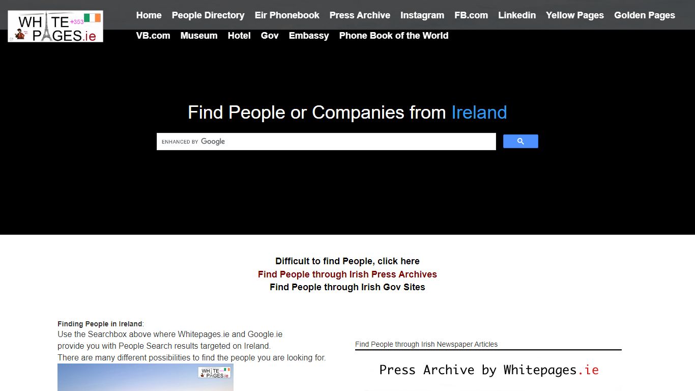 Whitepages.ie - Connect with People from Ireland