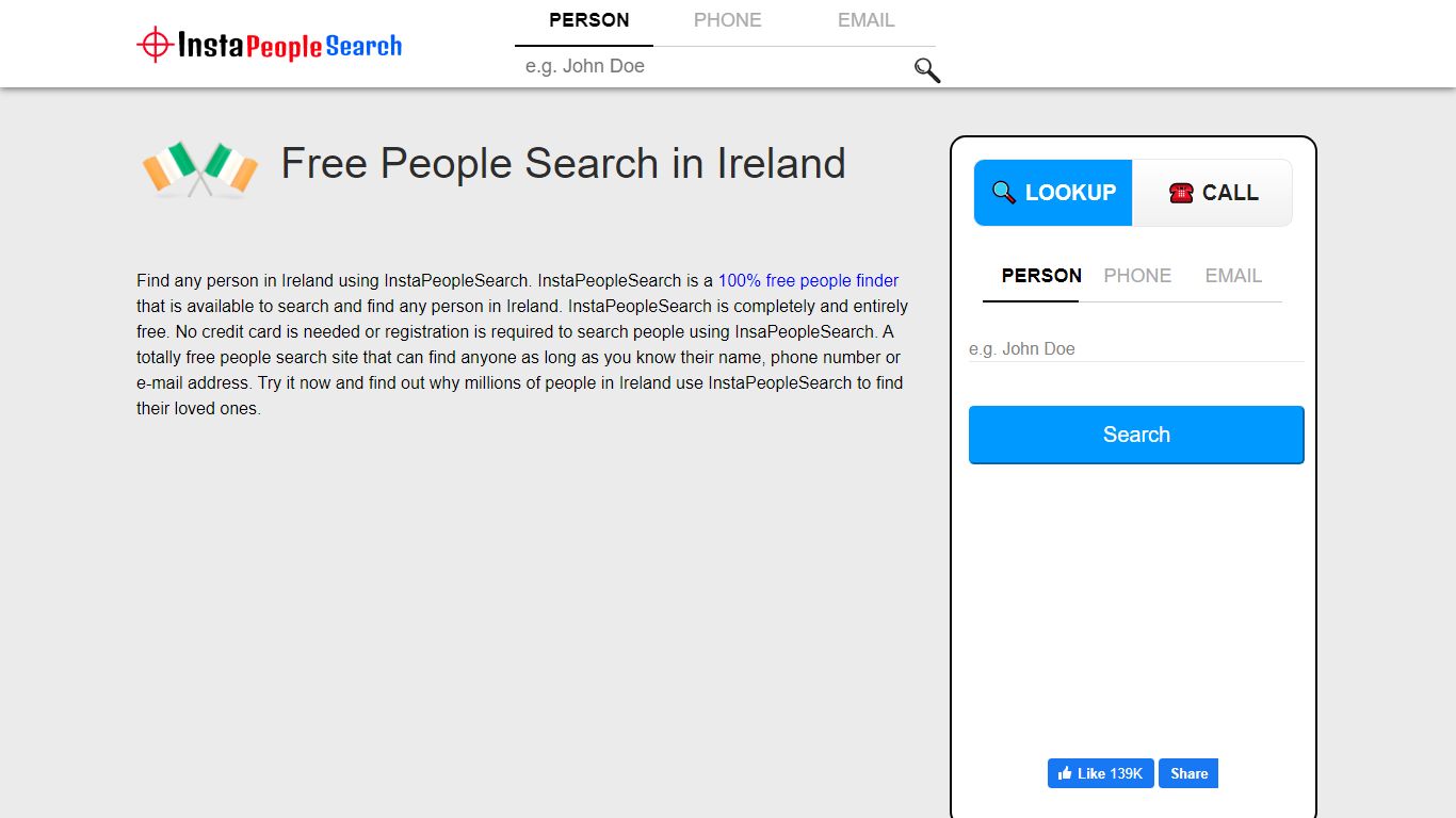 Free People Search for Ireland | Ireland People Finder ...